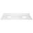 73 Inch Cultured Marble Vanity Top Two Sinks with Backsplash, White-86627097