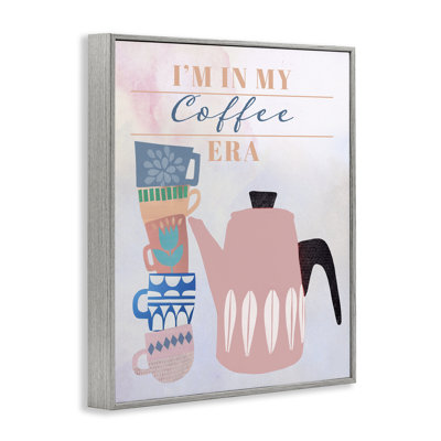«My Coffee Era», art de la giclée encadrée par Jen Bucheli