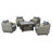 Fionnula 4 - Person Patio Conversation Set with Cushions-28331486