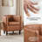 Birkan Faux Leather Armchair-662877408