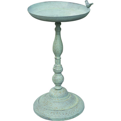 Metal Pedestal Birdbath