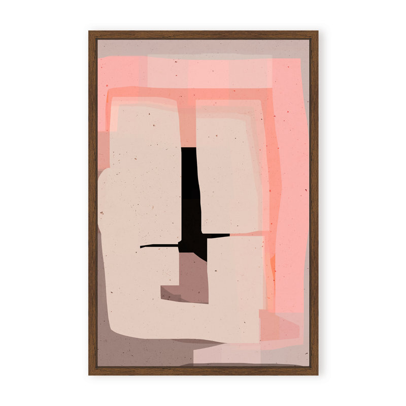 Abstract Phase 1 by  - Picture Frame Painting on Paper, 36" H x 24" W x 1.125" D, Framed Print, Gold