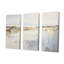 «Bold Beige and Gold Coastal Skyline - Port Landscape Coastal, art sur toile-107756729-107756731