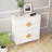 Wood Console Table with 4 Drawers,White