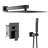 12 Inch Square Wall Mounted Shower Head Shower System Luxury Rain Mixer Shower Combo Set Rough-In Valve Body And Trim Included-60199666
