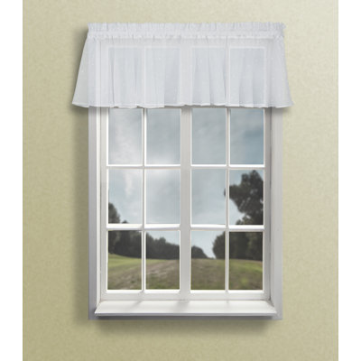 Matao Delicate Semi-Sheer Full Bodied Flounce Valance 84" 