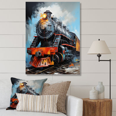 Train fluide sur toile