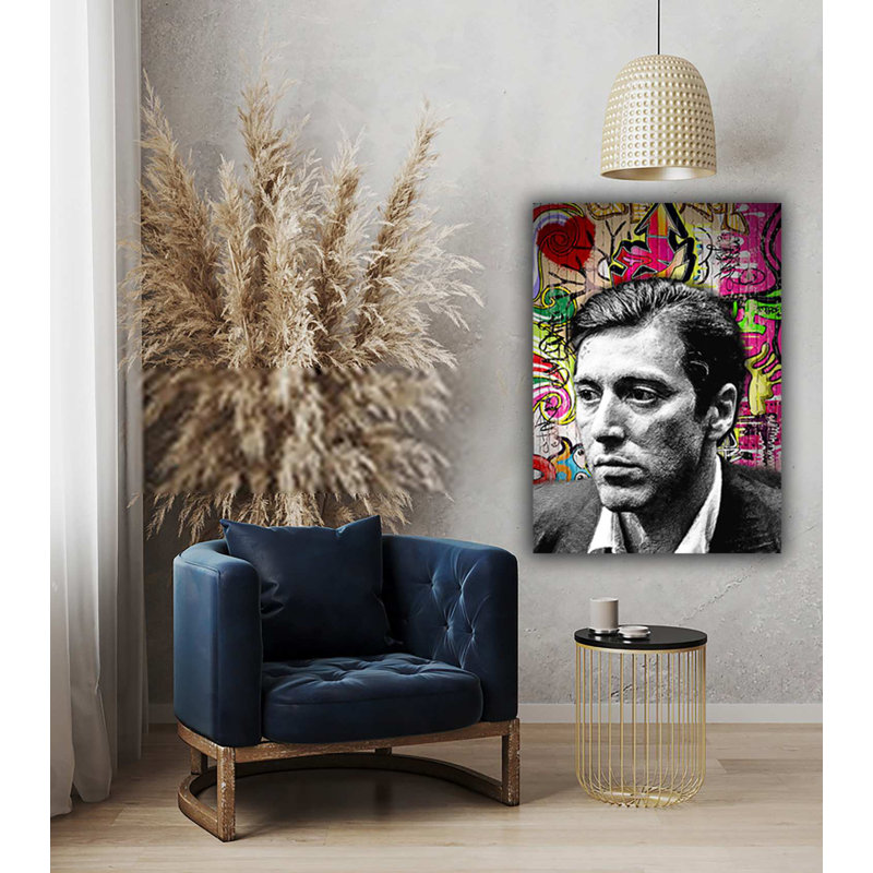 Al Pacino Graffiti Celebs Collection - Art Prints, 50.7cm H x 40cm W x 0.11cm D, Metal
