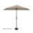 Summertime Umbrellas 3 Half Umbrella Outdoor Patio Shade - 9' Patio Umbrella with Easy Crank - Small Canopy for Balcony, Table, or Deck by Pure Garden-33048764