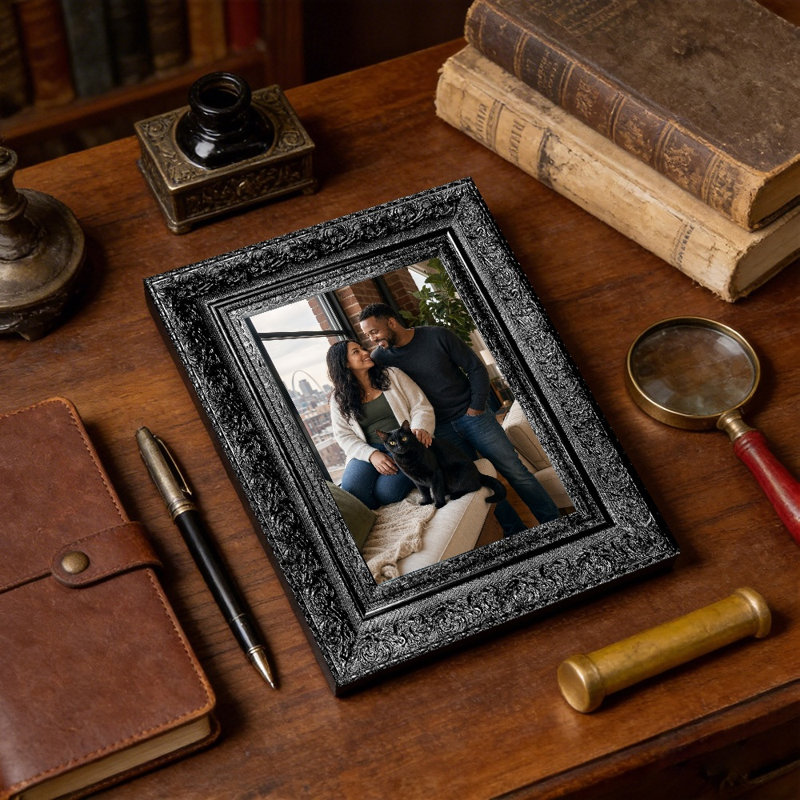 Cadre photo mural noir 1pc pour photos 11 "x 14" et décor de vestibule