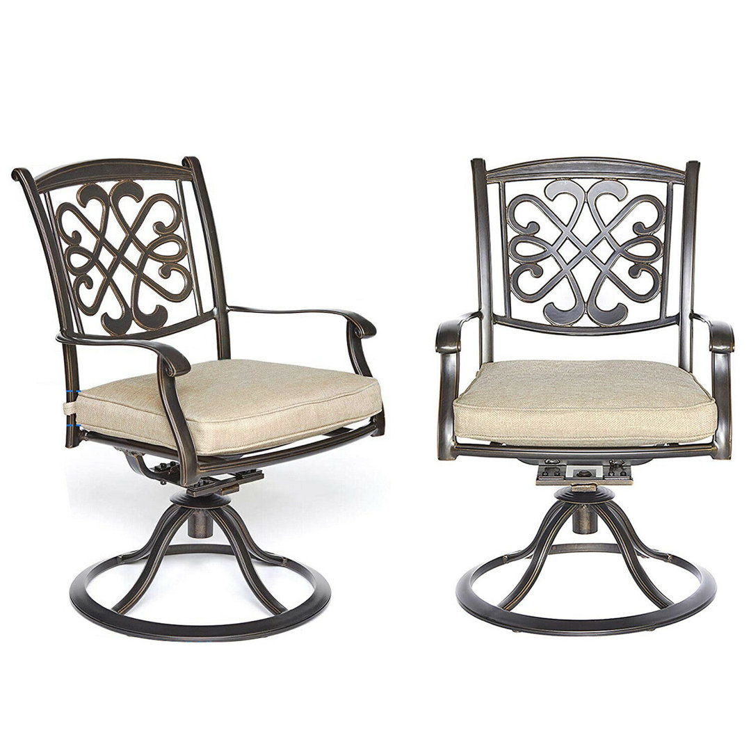 Lizabeth Aluminum Outdoor Glider with Sunbrella® Cushions (Set of 2) Fleur De Lis Living