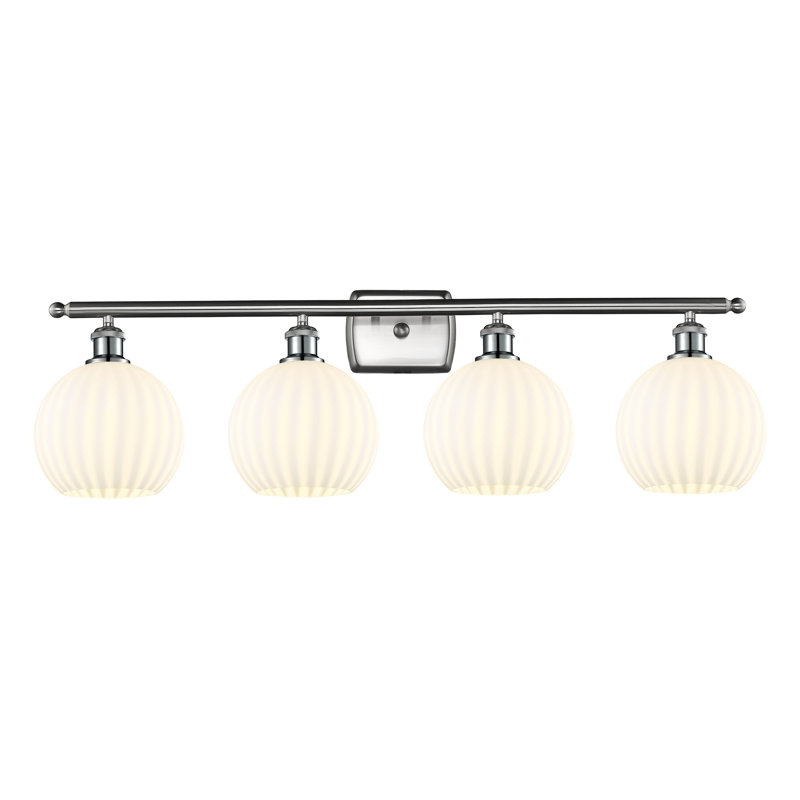 Beejay 4 - Light Dimmable Vanity Light, Brushed Satin Nickel