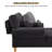 Davene Upholstered Chaise Lounge with Adjustable Backrest-1105410058