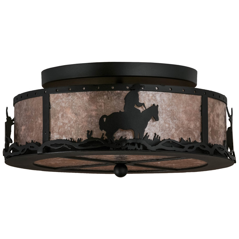 2 - Light Semi Flush Mount
