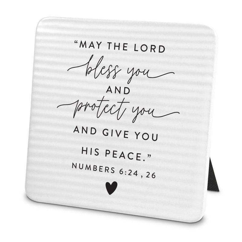 Accrochez-vous à la plaque texturée «Hope Bless You»