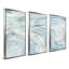 «Agate in Blue II», ensemble de 3 reproductions encadrées sur toile-991657250-991657251