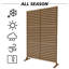 Panneau de clôture en métal avec motif à rayures 74,8 "x 47" Pacifa-102305953