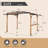 13 pi. L 8,5 pi. D Pergola en acier avec auvent
