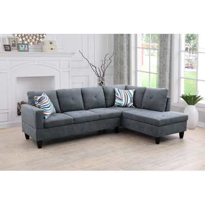 Canapé modulaire, canapé et méridienne en forme de L gris Dove