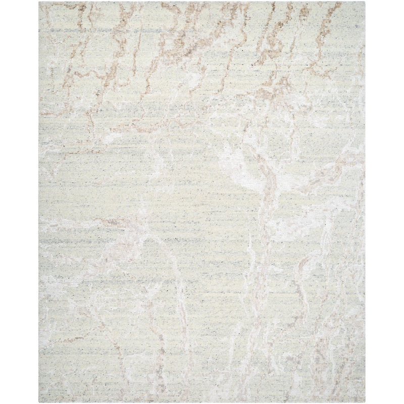 Yiming Hand Knotted Area Rug, Rectangle 8' x 10'