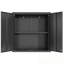 Armoire de rangement murale en métal avec 2 portes verrouillables et 1 tablette réglable