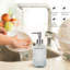 Ensemble de 2 distributeurs de savon en verre réutilisables de 13,5 oz liq. Pour salle de bain, lotion, pompe à savon pour les mains