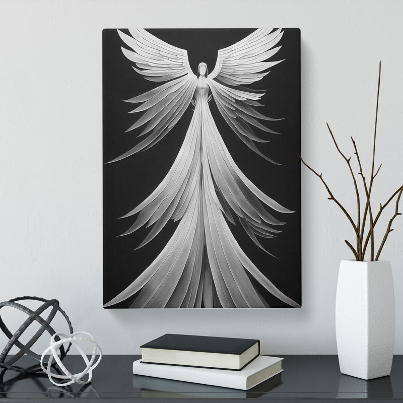 Unique Angel Vol.1 - Wall Art, 50cm H x 35cm W x 3cm D, Unframed