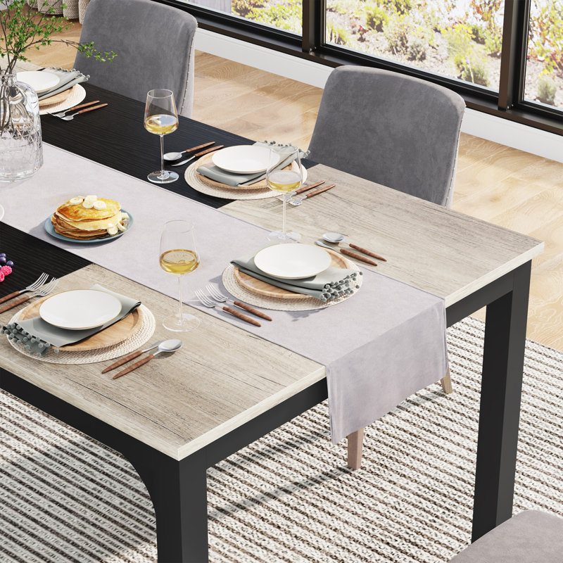 Dining Table, Black, Brown