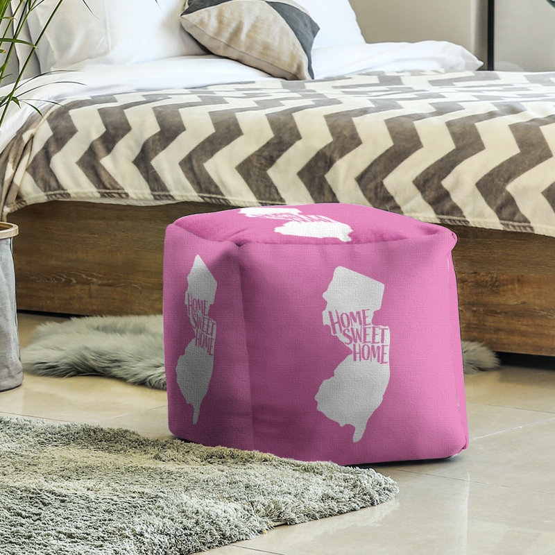 Repose-pieds cube new jersey home, Rose