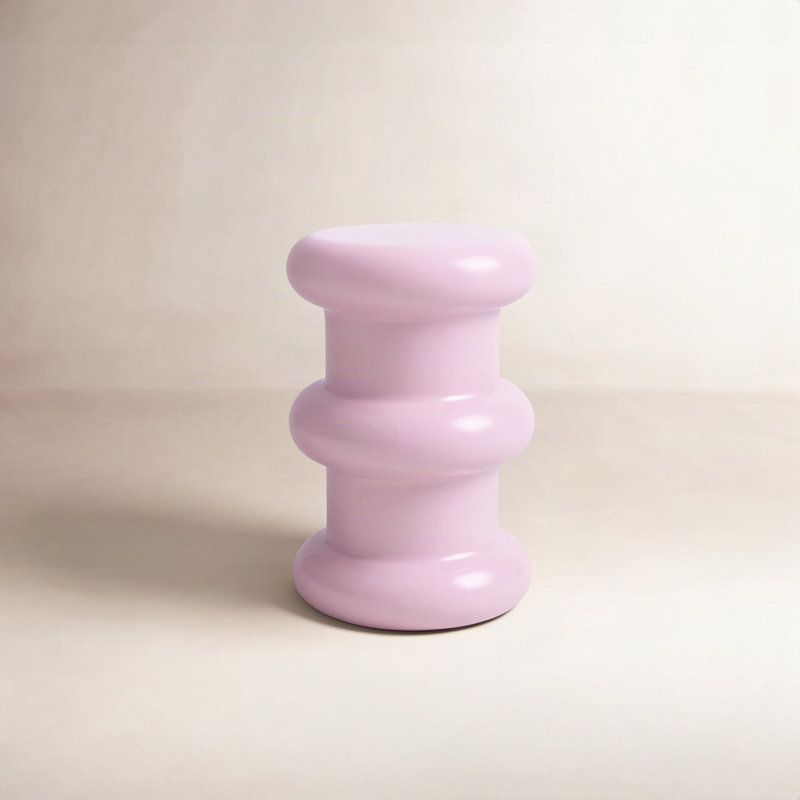 Pilastro Accent Stool, Pink