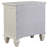 Cream White 3-drawer Nightstand with Pull Out Tray
