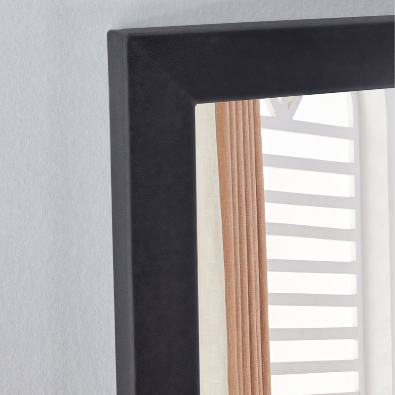 Miroir plein corps en bois, grand miroir sur pied