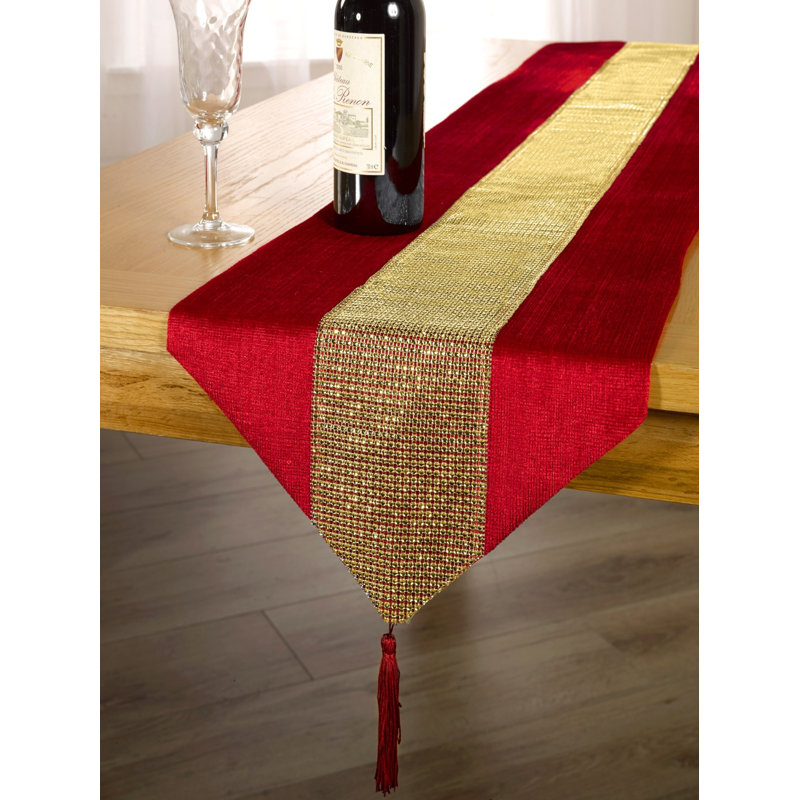 Adrie Table Runner, 33cm W x 183cm L, Black