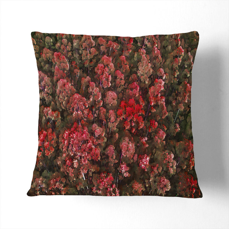 Tree Tops Cushion with Filling, 40cm H x 40cm W x 15cm D, Stone