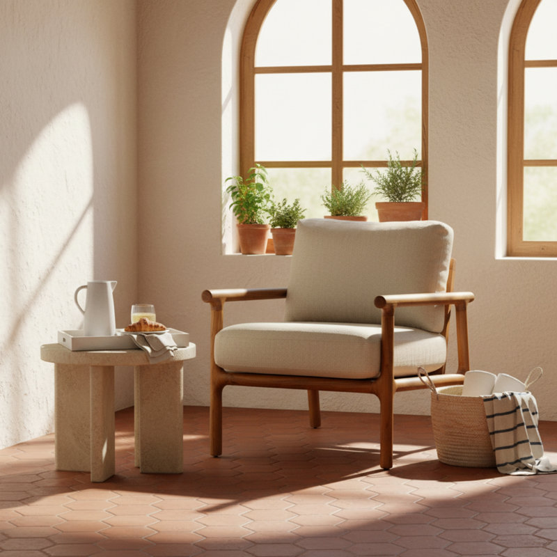 Cellire Chair, Khaki Polyester