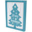 Arbre de Noël illuminé joyeuses fêtes avec texture en tricot torsadé - 12 po