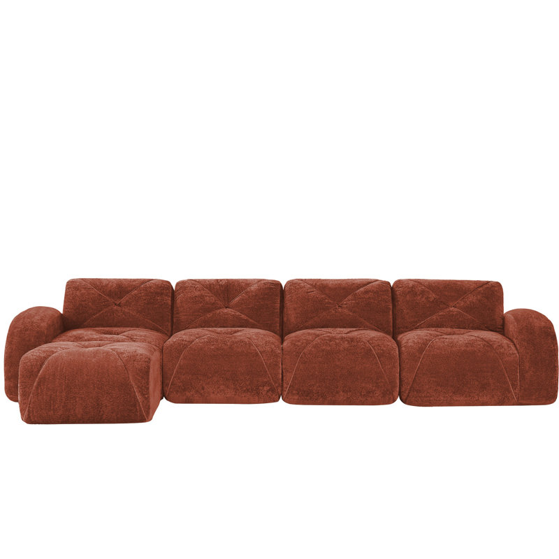 Velours rouge-brun avec éponge haute densité 32d, conception, combinaison modulaire, mobile pour dégustation de thé multifonctionnel
