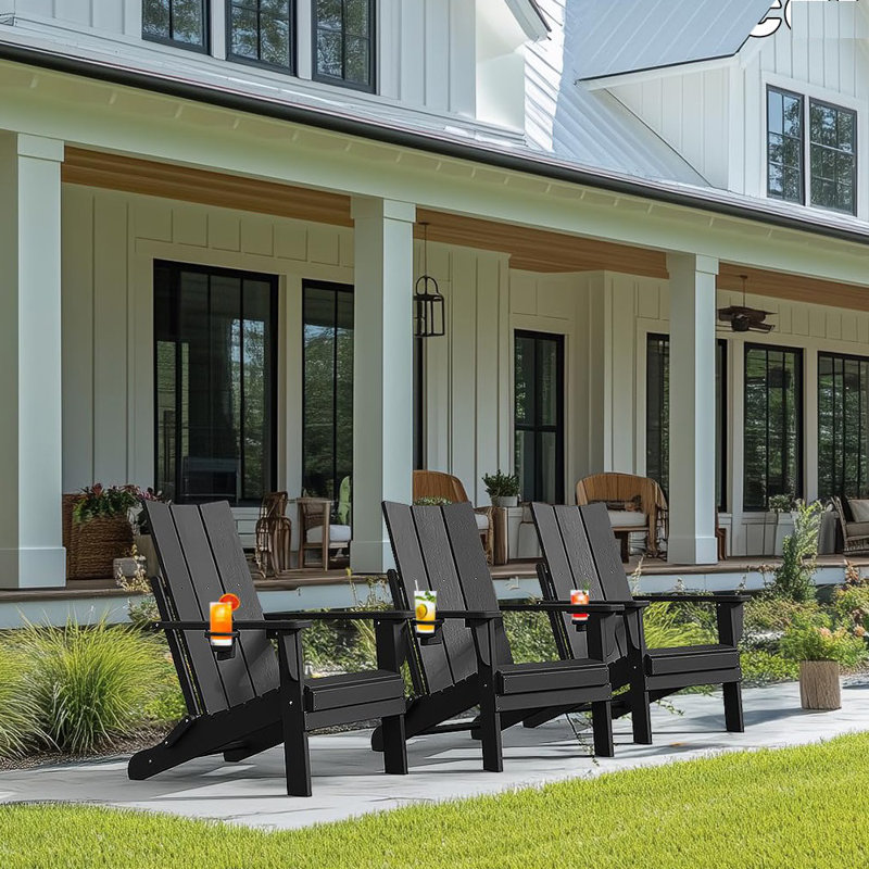 Claunch Foldable Outdoor Adirondack Chair