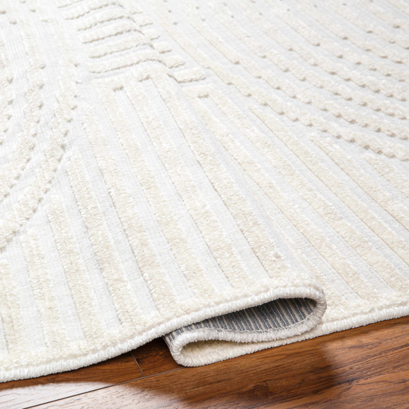 Amimma Abstract Machine Woven Area Rug, Rectangle 2' x 2'10"