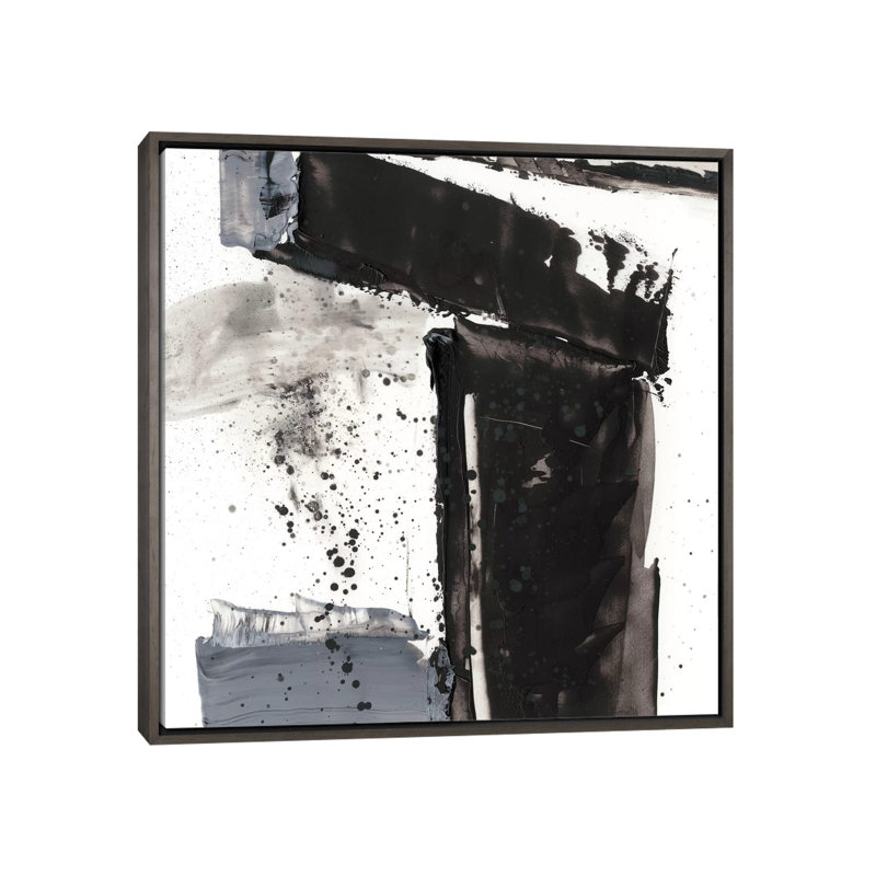 Reproduction d’art, "démolition I" par Ethan Harper, H 37 po x l 37 po x P 1,5 po, Toile encadrée de bois rustique foncé