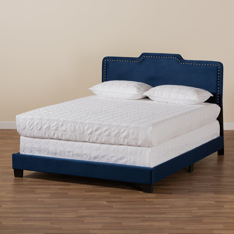 Lit standard Julianna, Bleu marine, Double