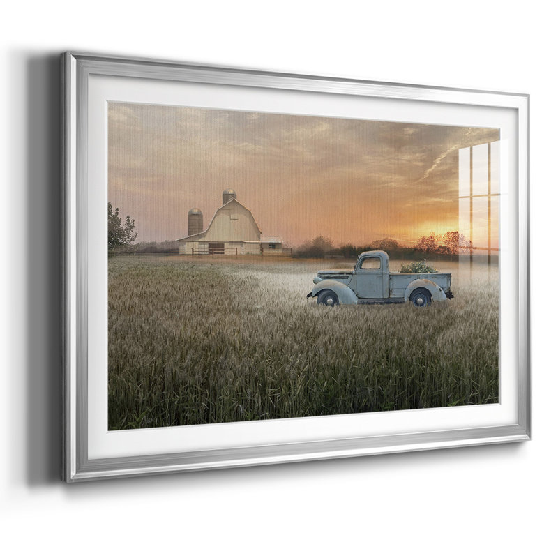 Evening Farm, Argent, H 15 po x l 21 po x P 1,5 po