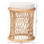 Tabouret décoratif en osier / rotin Kepler