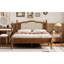 Lit plateforme en bois avec tête de lit captivante, noyer, attrait de chambre à coucher noyer enchanteur