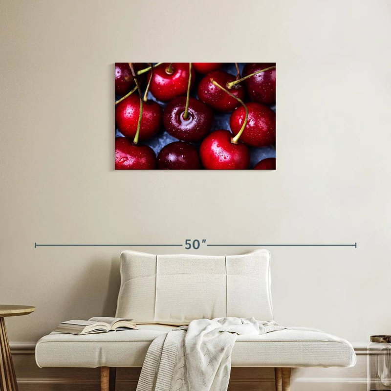 Cerises rouges mûres Yarlin, H 20 po x l 30 po