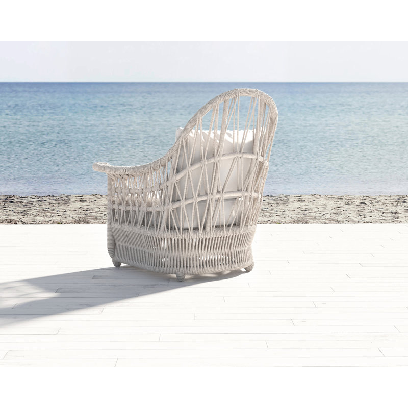 Dana Outdoor Lounge Chair, Spectrum Carbon Sunbrella® Plainweave