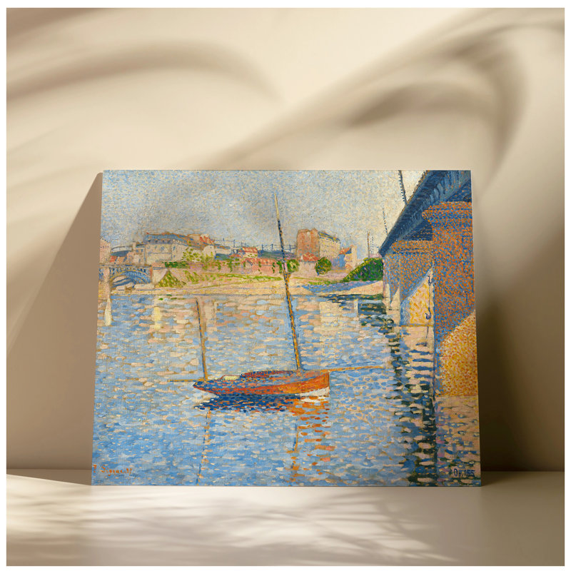 "Clipper", reproduction d'art sur toile 30 x 24, reproductions d'art classique de Paul Signac. Estampe numérique et art mural encadré de qualité musée.