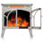 24-inch Freestanding Electric Fireplace Stove – 3d Controllable Flame, 4 Color Options, 1500w/5100btu, Adjustable Thermostat (50℉-99℉)-1364623040