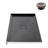 60 in. x 36 in. Alcove Acrylic Shower Base in Glossy Black With Center Drain, Drain Included-115223922