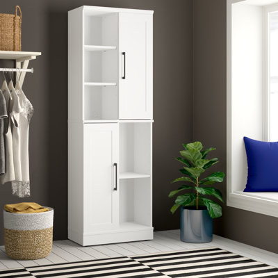 Gilbreath 23.31'' Wide 6 - Shelf Storage Cabinet with Cable Management